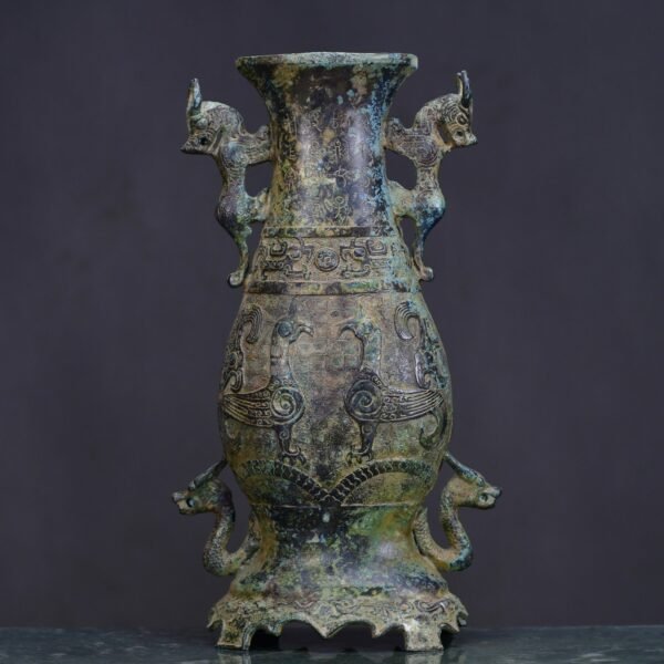 Bronze Flat Bottle - Image 5