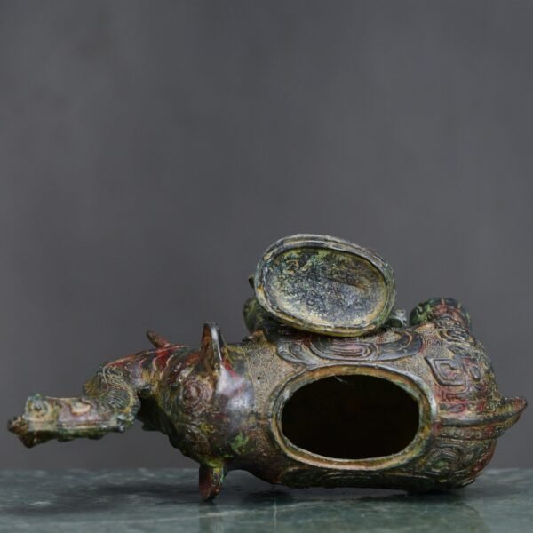 Spring and Autumn Bronze Elephant Zun - Image 3