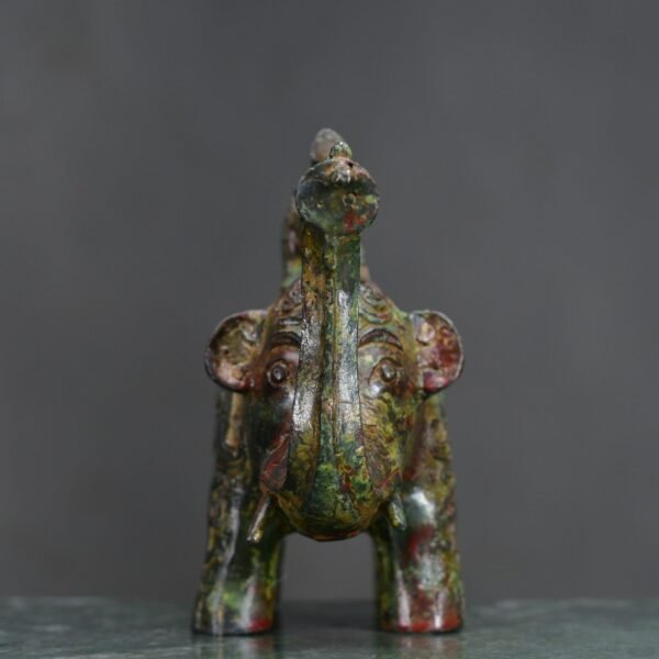 Spring and Autumn Bronze Elephant Zun - Image 4