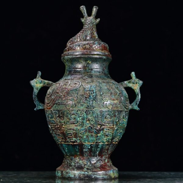 Panlong Round Bottle from the Western Zhou Dynasty