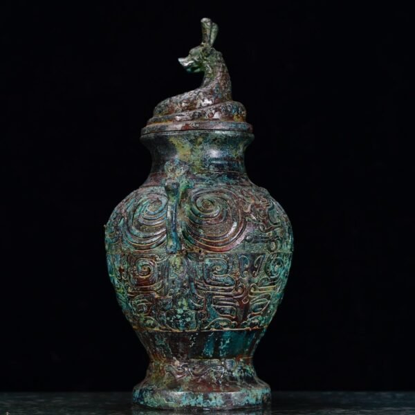 Panlong Round Bottle from the Western Zhou Dynasty - Image 7