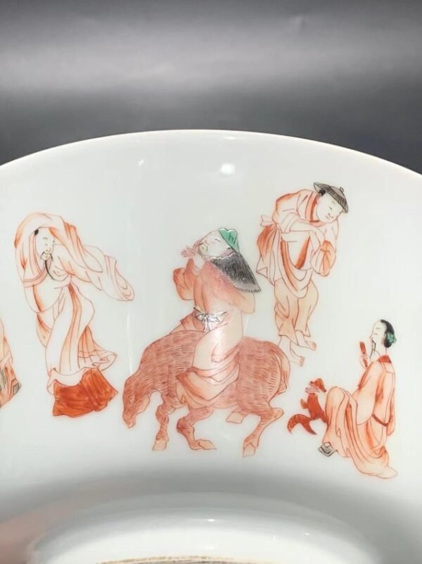 Qing Kangxi colorful character story bowl - Image 6