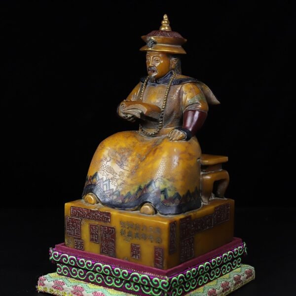 Collection of Shoushan stone hand-carved and painted seals of Emperor Daoguang - Image 5