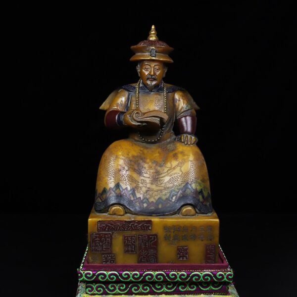 Collection of Shoushan stone hand-carved and painted seals of Emperor Daoguang - Image 7