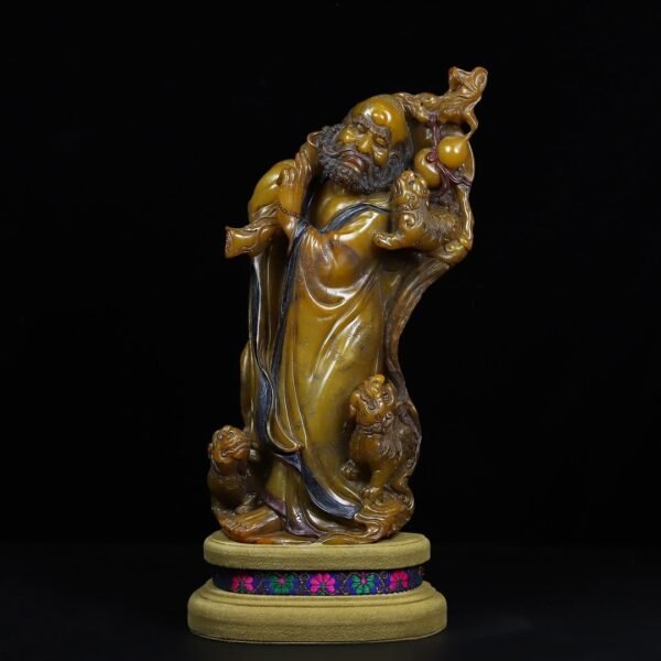 Collection of Shoushan stone Bodhidharma Patriarch ornaments