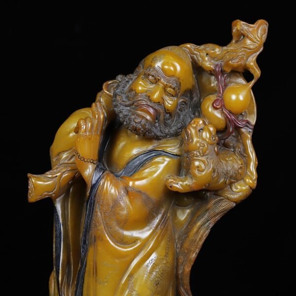 Collection of Shoushan stone Bodhidharma Patriarch ornaments - Image 5