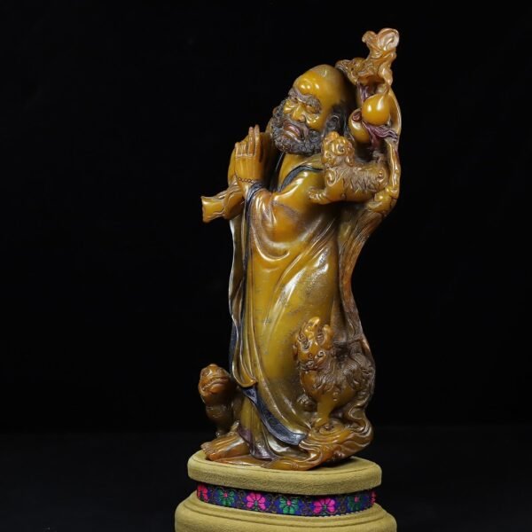Collection of Shoushan stone Bodhidharma Patriarch ornaments - Image 6