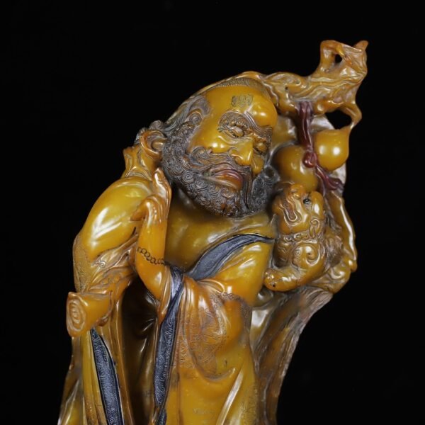 Collection of Shoushan stone Bodhidharma Patriarch ornaments - Image 7