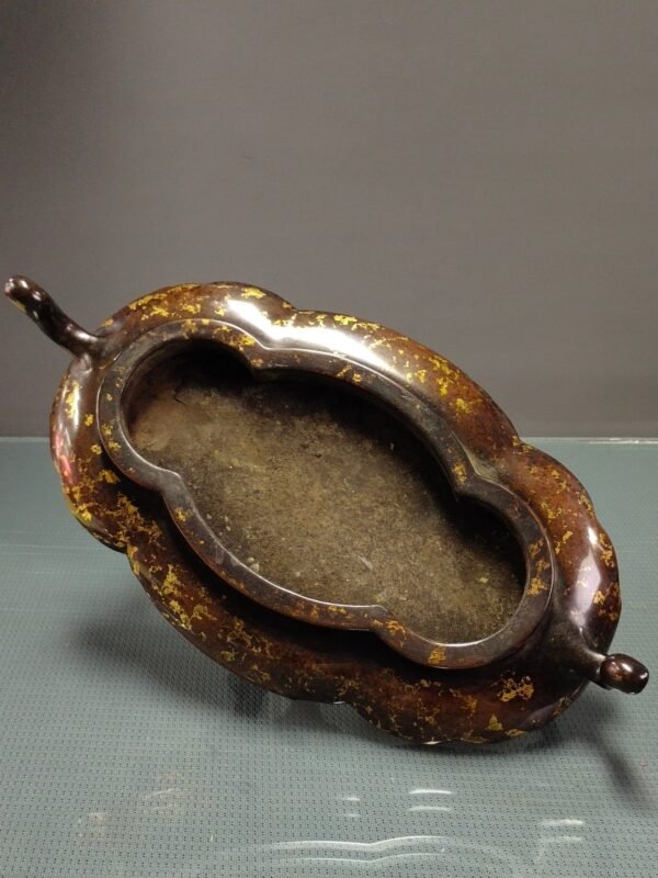 Copper gilded gold incense burner - Image 9