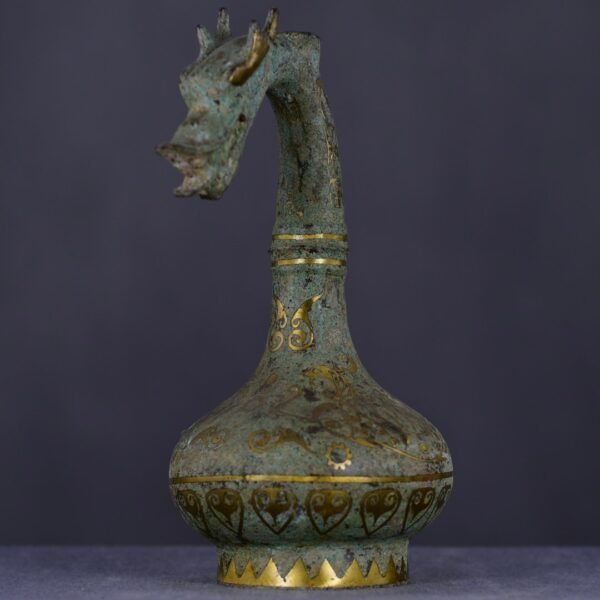 Bronze inlaid gold faucet bottle