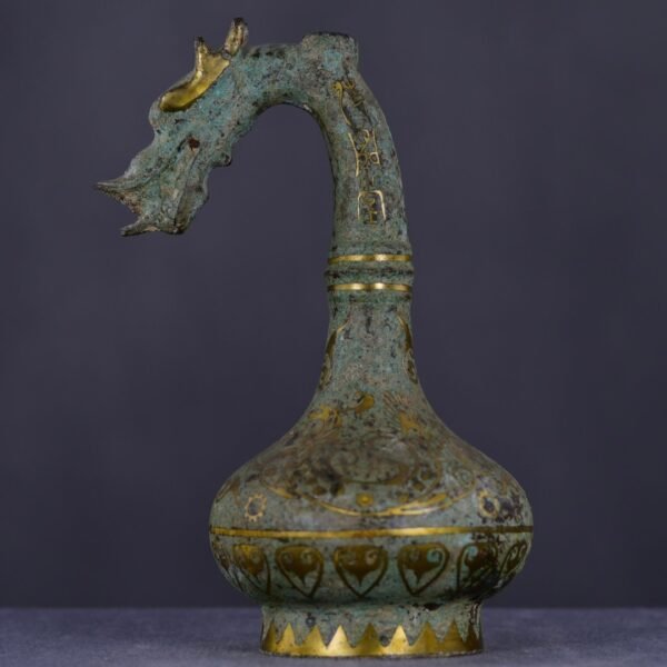 Bronze inlaid gold faucet bottle - Image 7