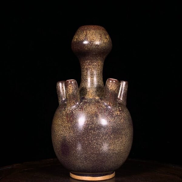 Song Dynasty Jun kiln rose purple glaze five-hole bottle - Image 2