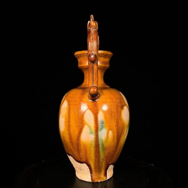 Tang Sancai Double Dragon Bottle - Image 8