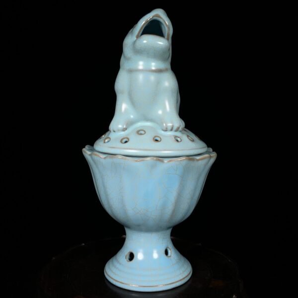 Song Ru Kiln mythical beast incense burner - Image 7