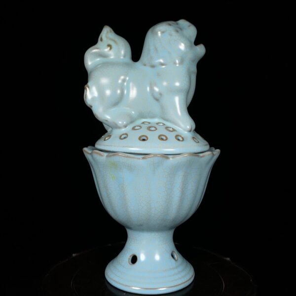Song Ru Kiln mythical beast incense burner