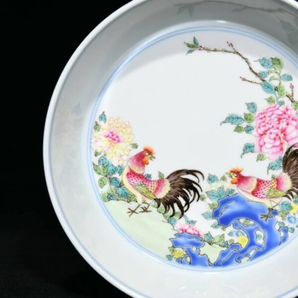 Yongzheng famille rose brush washer with good fortune and prosperity - Image 3
