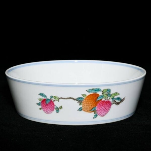 Yongzheng famille rose brush washer with good fortune and prosperity - Image 5