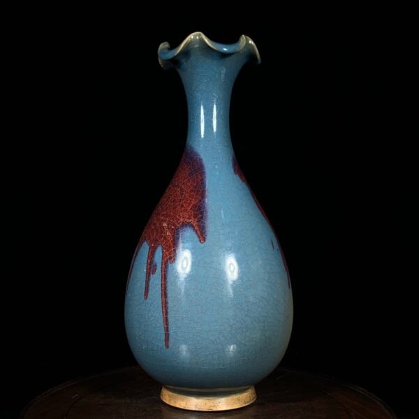 Song Dynasty Jun kiln flower mouth jade pot spring vase - Image 2