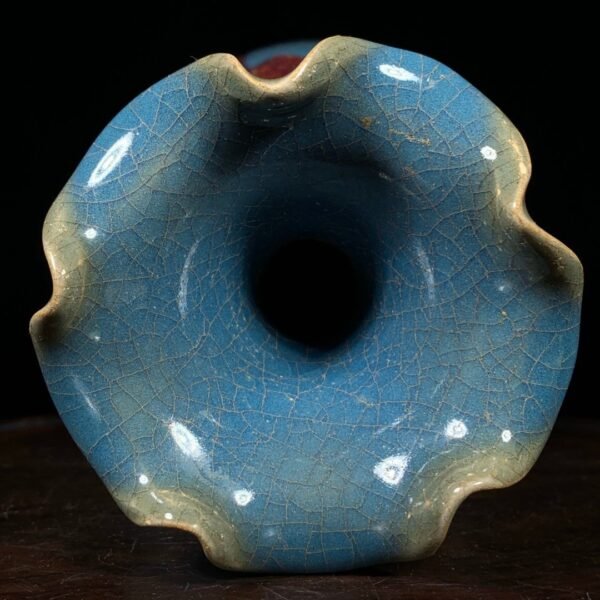 Song Dynasty Jun kiln flower mouth jade pot spring vase - Image 7