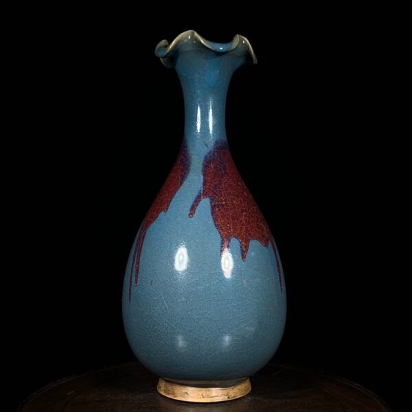 Song Dynasty Jun kiln flower mouth jade pot spring vase - Image 8