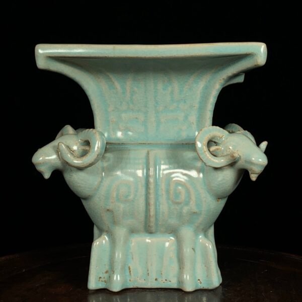 Song Ru Kiln Four Sheep Square Zun