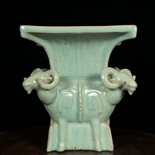 Song Ru Kiln Four Sheep Square Zun - Image 7