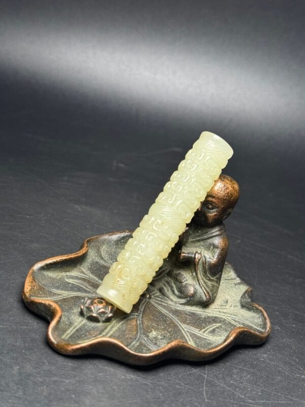 Hetian jade bridle, carved with Ruyi pattern, auspicious and auspicious, exquisite shape - Image 6