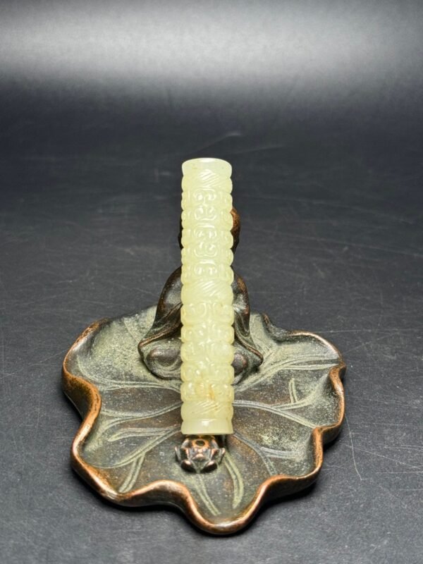 Hetian jade bridle, carved with Ruyi pattern, auspicious and auspicious, exquisite shape - Image 7