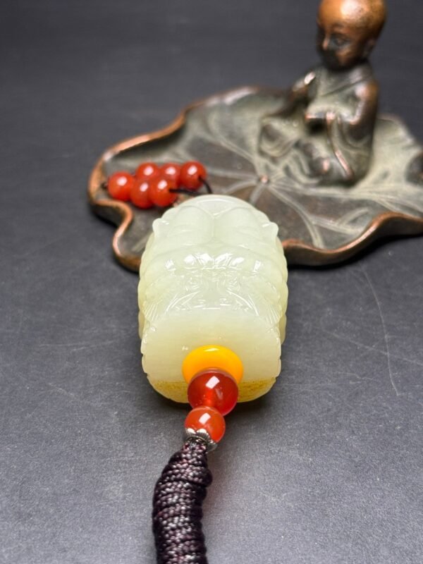 Hetian jade four-sided Guanyin head, guarding the four directions of peace, exquisite shape - Image 6