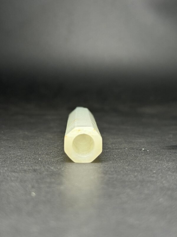 Hetian jade feather tube, exquisite shape, smooth inner wall, simple and elegant - Image 2