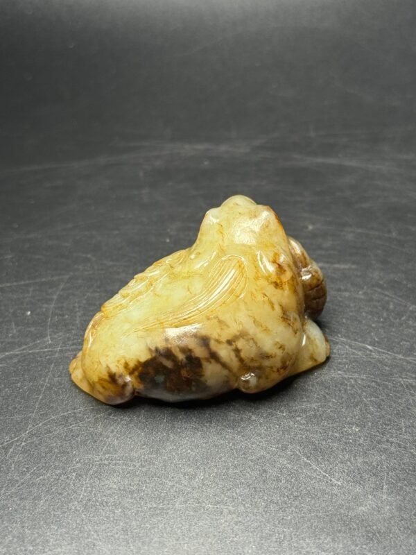 Hetian jade piece, Golden Toad, Lucky Money, Wealth and Treasure, Full shape - Image 8