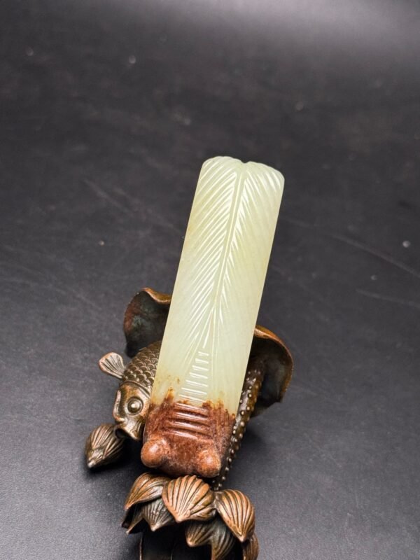 Hetian jade cicada belt buckle, rich and prosperous, good luck, exquisite and unique shape - Image 8
