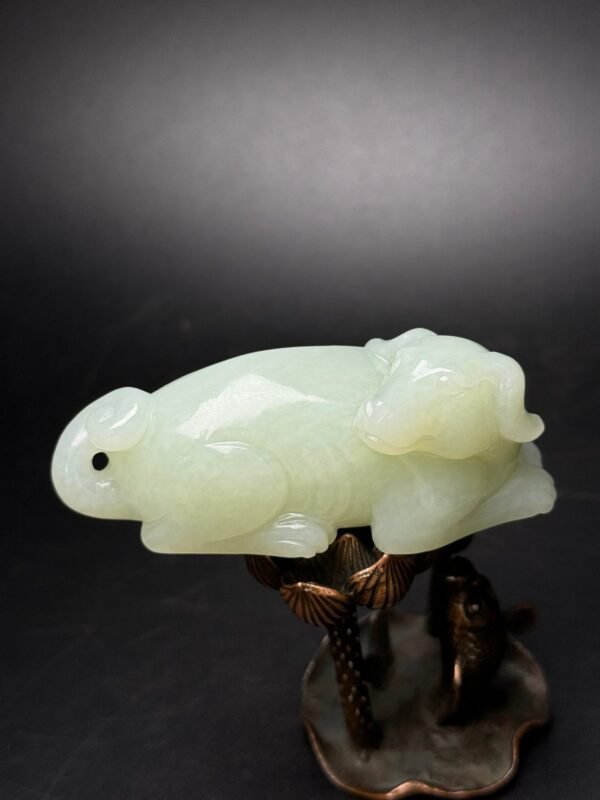 Hetian jade fortune dog hand-held ornament, which represents prosperity and wealth - Image 8