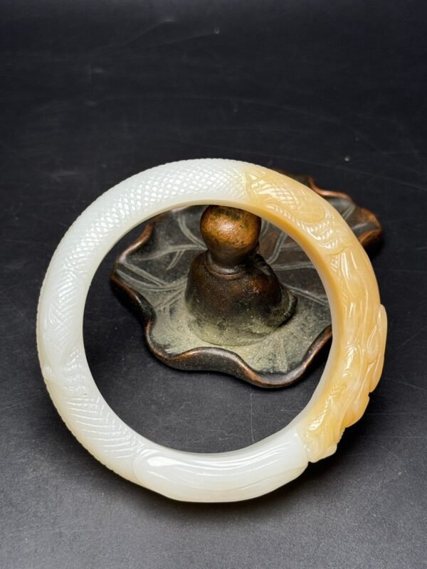 Hetian Jade Dragon Bracelet, Dragon Travels the World, Good Luck, Beautiful Bracelet Shape - Image 9