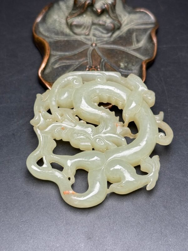 Hetian Jade Panlong Jade Pendant, dragon travels around the world, attracts wealth and fortune - Image 7