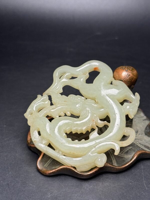 Hetian Jade Panlong Jade Pendant, dragon travels around the world, attracts wealth and fortune - Image 8