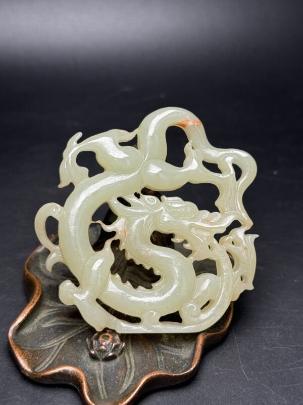 Hetian Jade Panlong Jade Pendant, dragon travels around the world, attracts wealth and fortune - Image 9