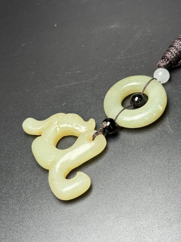 Hetian jade accessories, carved jade pig dragon, the first dragon in China - Image 5