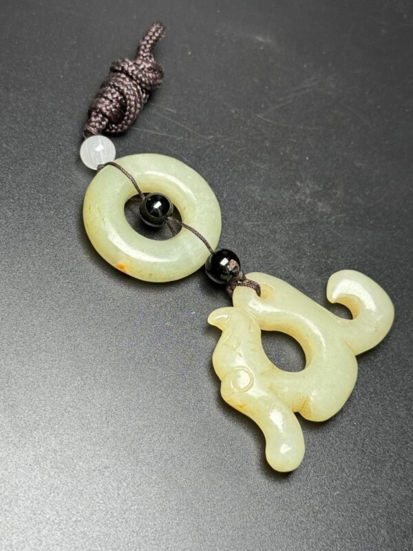 Hetian jade accessories, carved jade pig dragon, the first dragon in China - Image 6