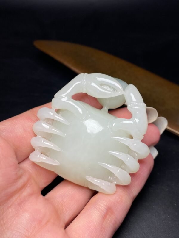 Hetian Jade Crab, wealth from all directions, wealth and prosperity