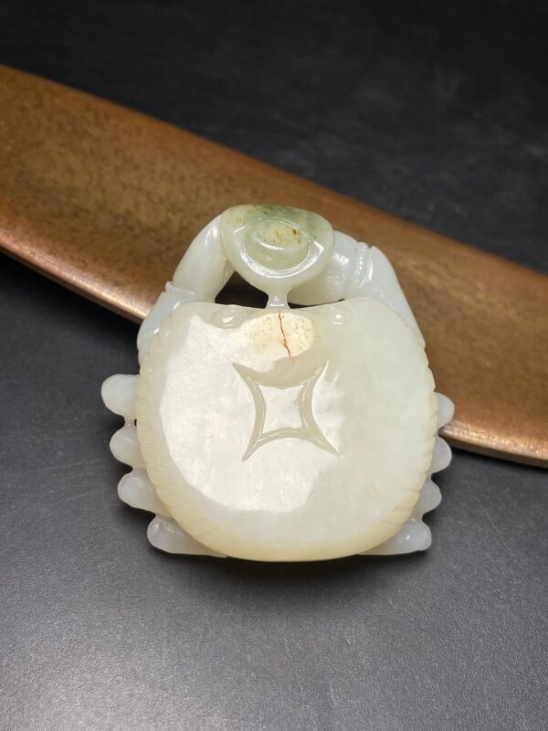 Hetian Jade Crab, wealth from all directions, wealth and prosperity - Image 3