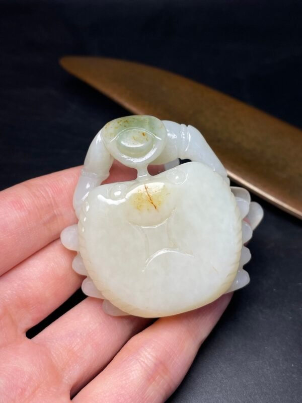 Hetian Jade Crab, wealth from all directions, wealth and prosperity - Image 9