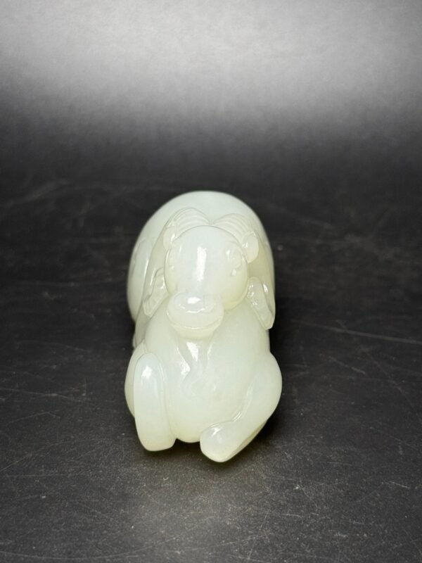 Hetian jade sheep, prosperous and auspicious, three yangs open the door to good fortune - Image 9
