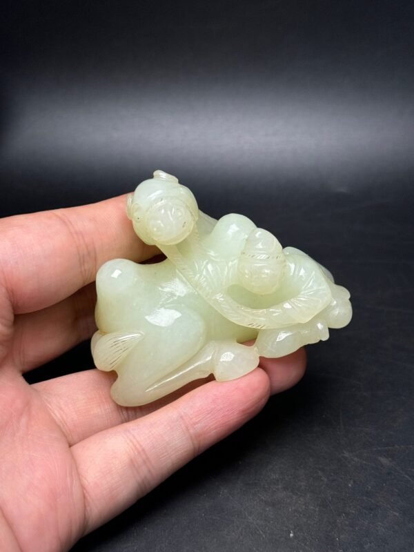 Hetian jade pieces, Hu people taming camels, ancient Silk Road, prosperous and peaceful times - Image 7