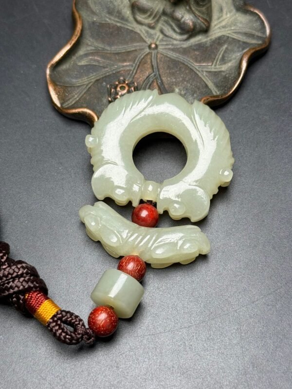 Hetian jade accessories, carved jade cicada, attracting wealth and fortune, rich and noble - Image 6