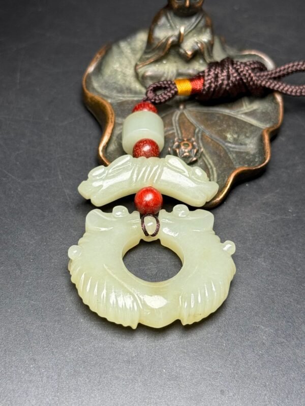 Hetian jade accessories, carved jade cicada, attracting wealth and fortune, rich and noble - Image 7