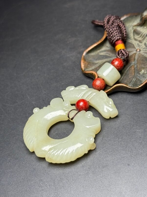 Hetian jade accessories, carved jade cicada, attracting wealth and fortune, rich and noble - Image 8