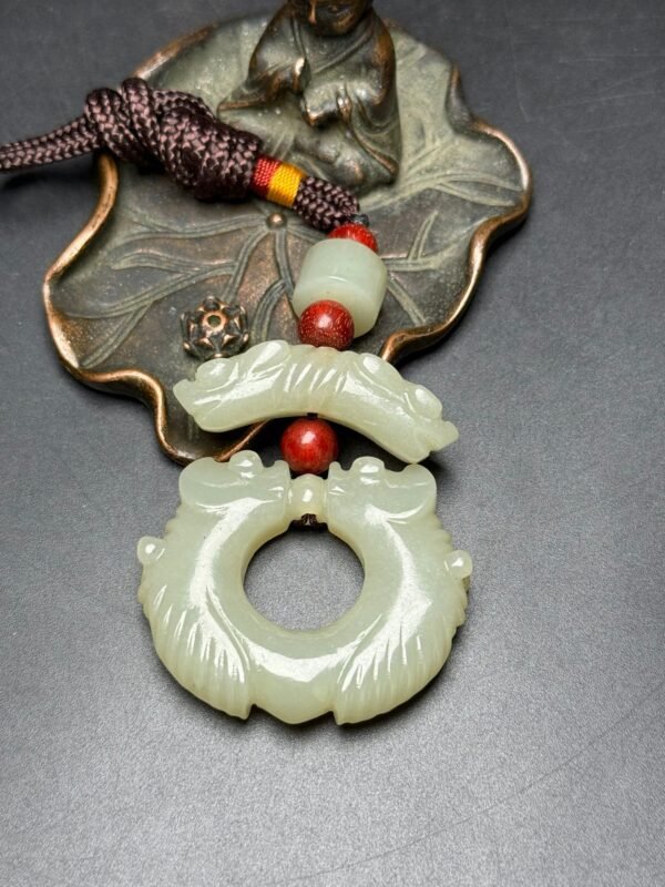 Hetian jade accessories, carved jade cicada, attracting wealth and fortune, rich and noble - Image 9