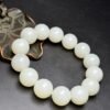 Hetian jade bracelet, each bead is round, round and smooth, full and round - Image 5