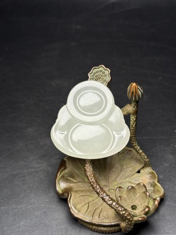 Hetian jade big belly Maitreya Buddha, smiling all the time, big belly can hold the world - Image 6